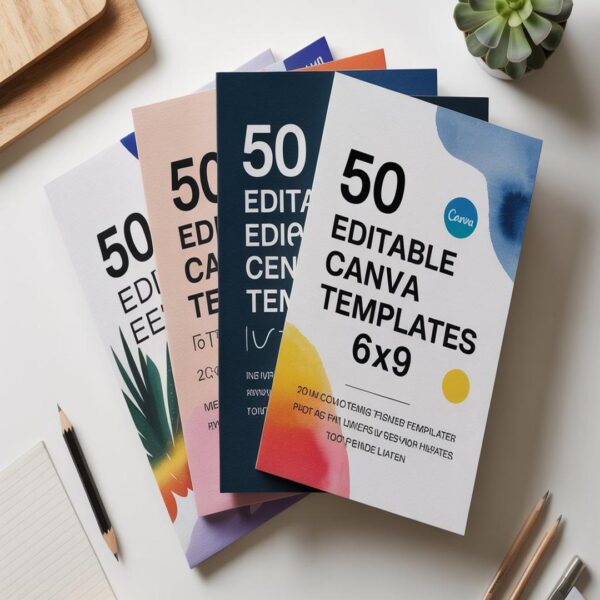 50 Editable Canva Templates 6x9